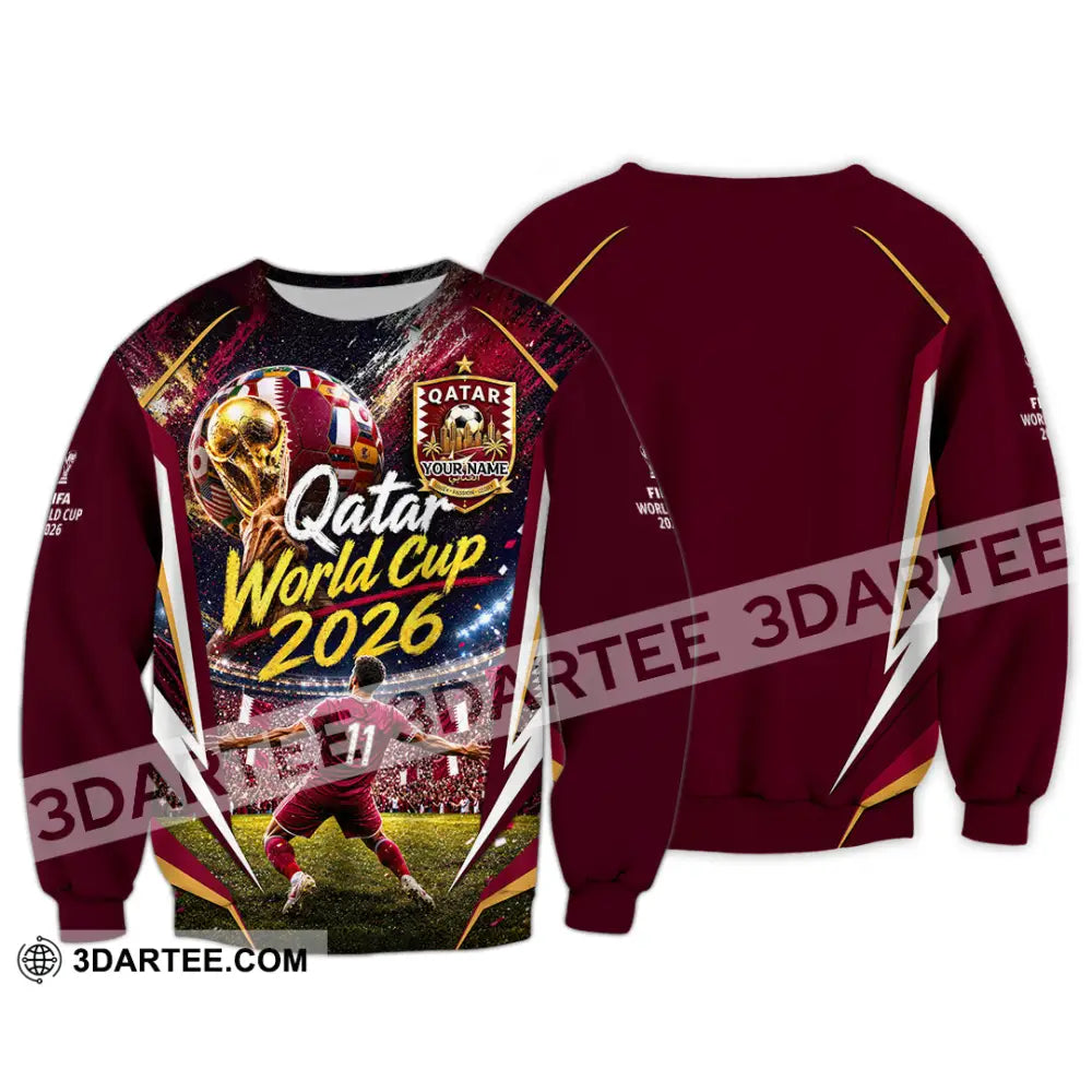 Unisex Shirt - Custom Qatar World Cup 2026 Shirt - Long Sleeve / S - T-shirt