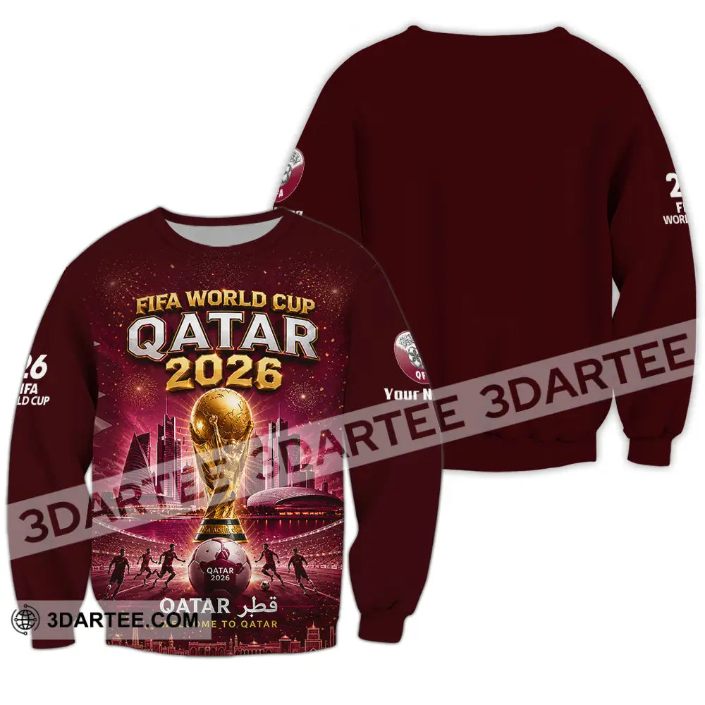 Unisex Shirt - Custom Qatar World Cup 2026 Shirt - Long Sleeve / S - T-shirt