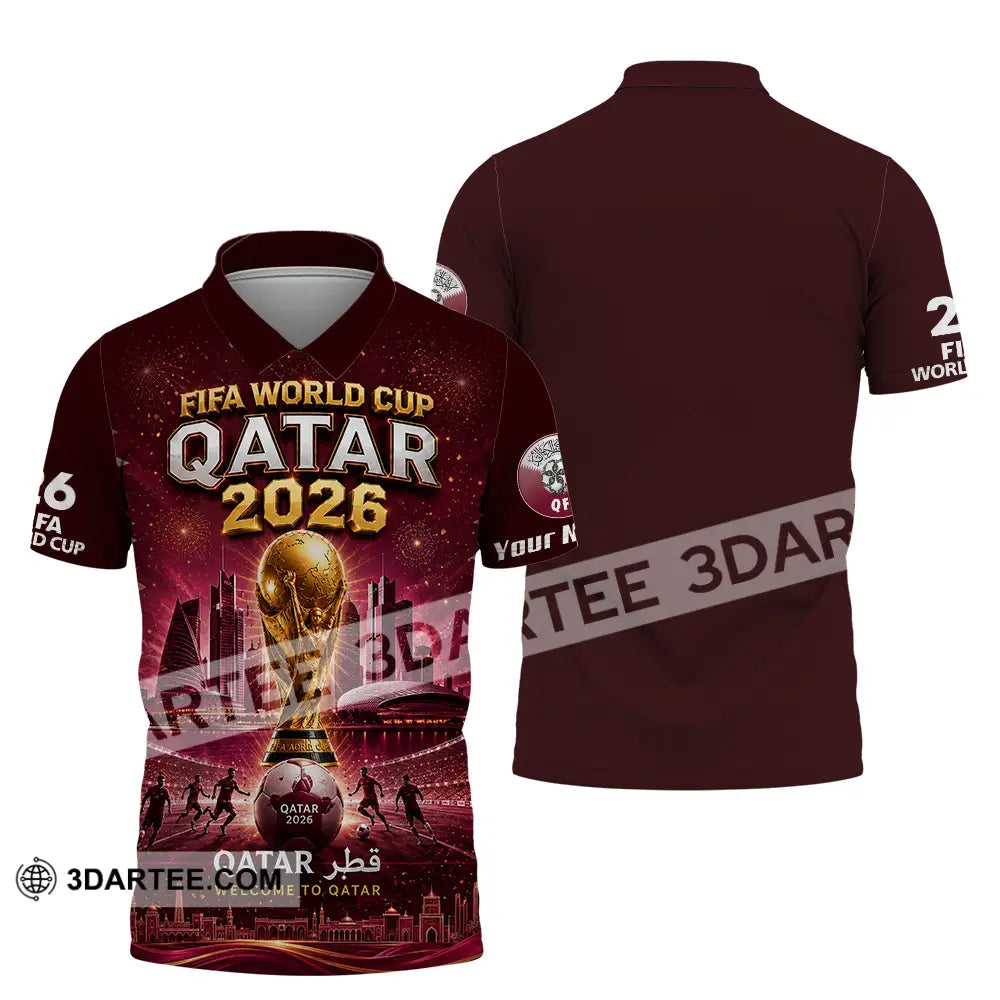 Unisex Shirt - Custom Qatar World Cup 2026 Shirt - Polo Shirt / S - T-shirt