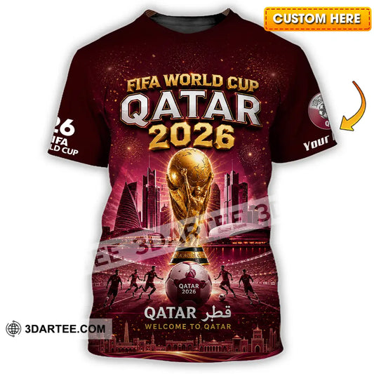 Unisex Shirt - Custom Qatar World Cup 2026 Shirt - T-shirt