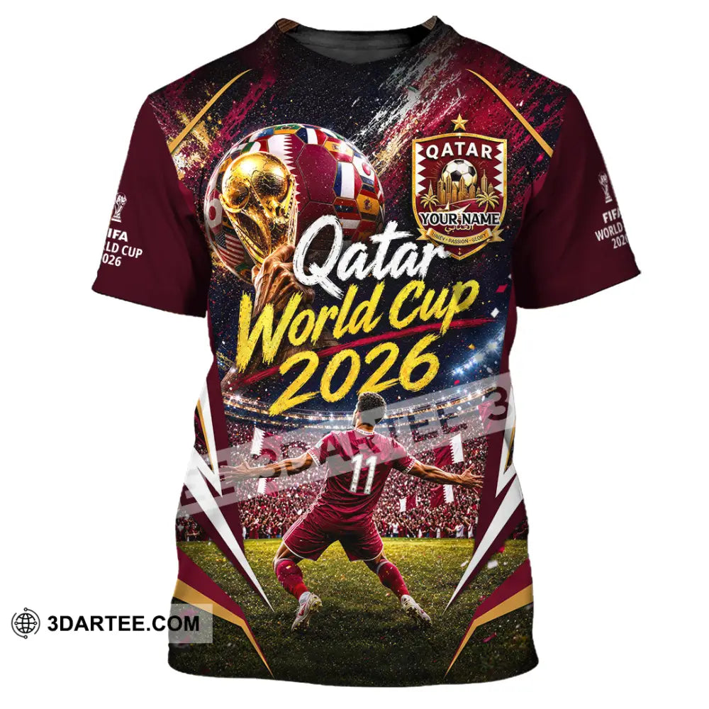Unisex Shirt - Custom Qatar World Cup 2026 Shirt - T-Shirt / S - T-shirt