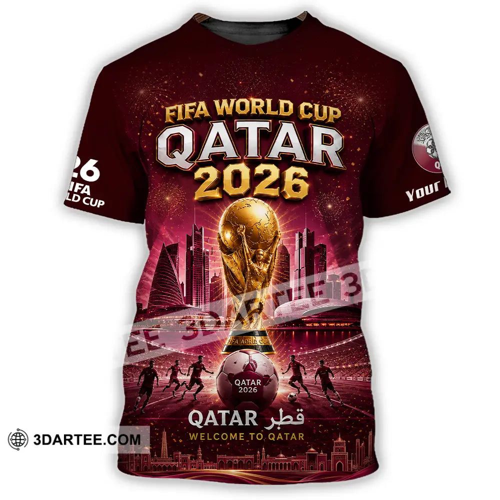 Unisex Shirt - Custom Qatar World Cup 2026 Shirt - T-Shirt / S - T-shirt