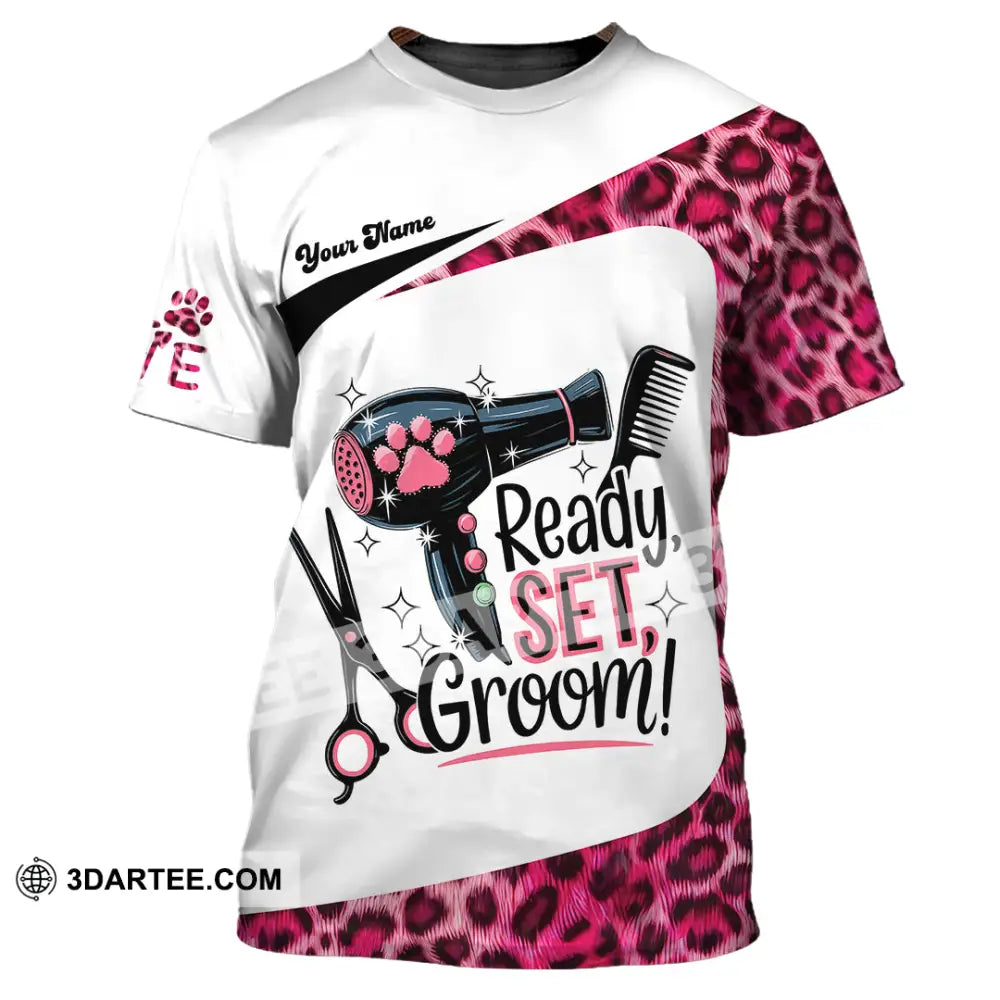 Unisex Shirt - Custom Ready Set Groomer Shirt T-Shirt / S T-shirt