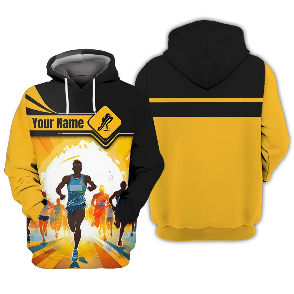 Unisex Shirt - Custom Ready To Run Love Marathon Running Shirt Hoodie / S T-shirt