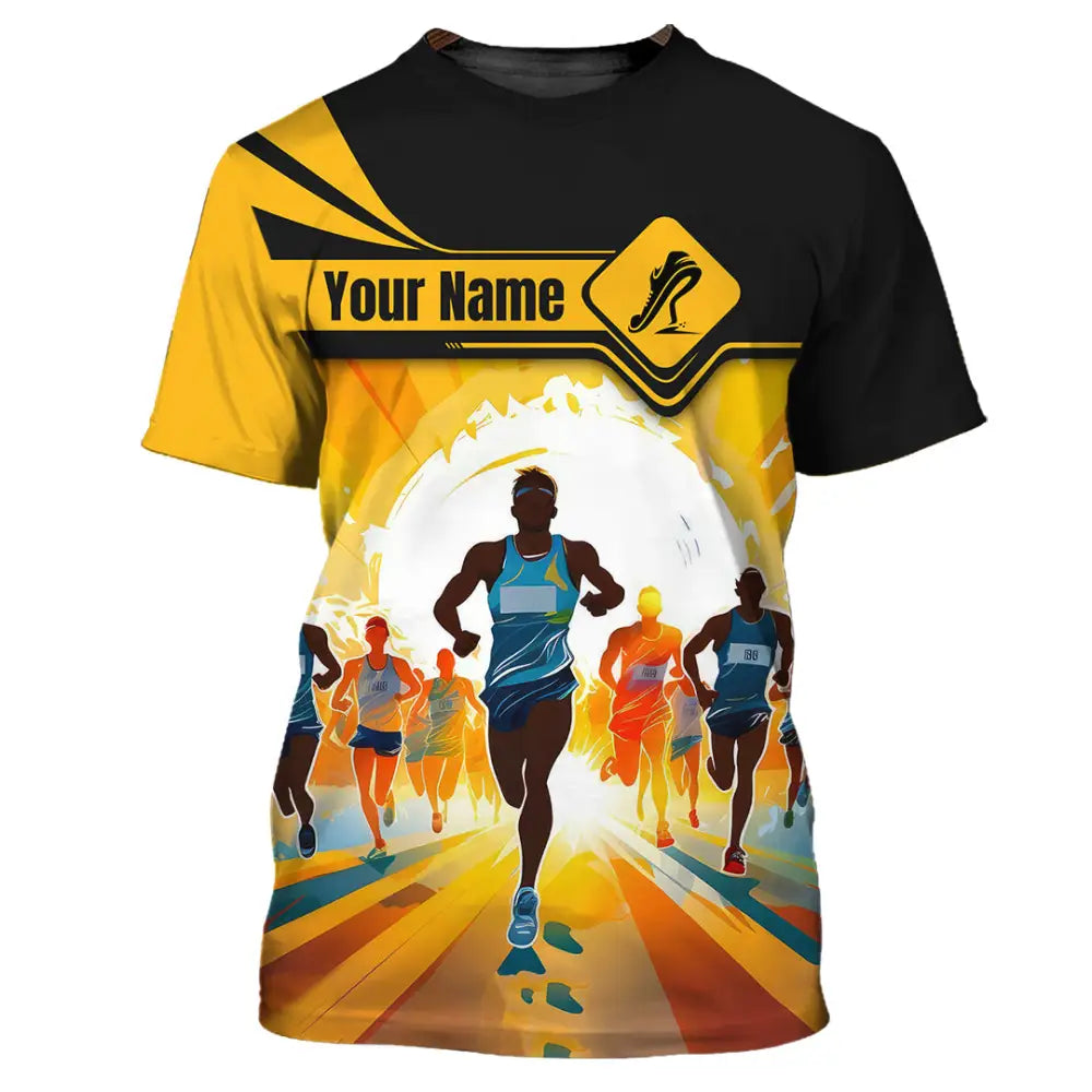 Unisex Shirt - Custom Ready To Run Love Marathon Running Shirt T-Shirt / S T-shirt
