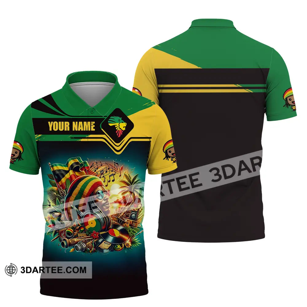 Unisex Shirt - Custom Reggae Shirt Polo Shirt / S T-shirt