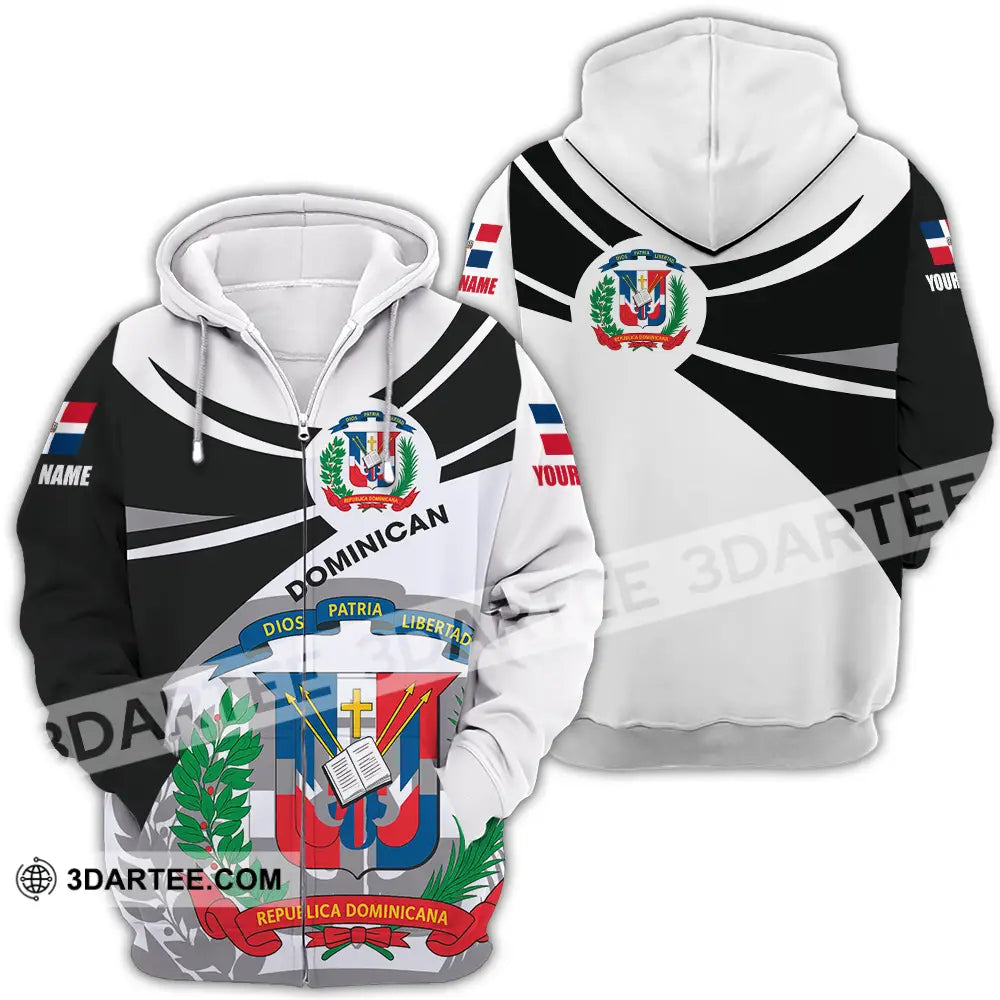 Unisex Shirt - Custom Republic Dominican Shirt Zipper Hoodie / S T-shirt
