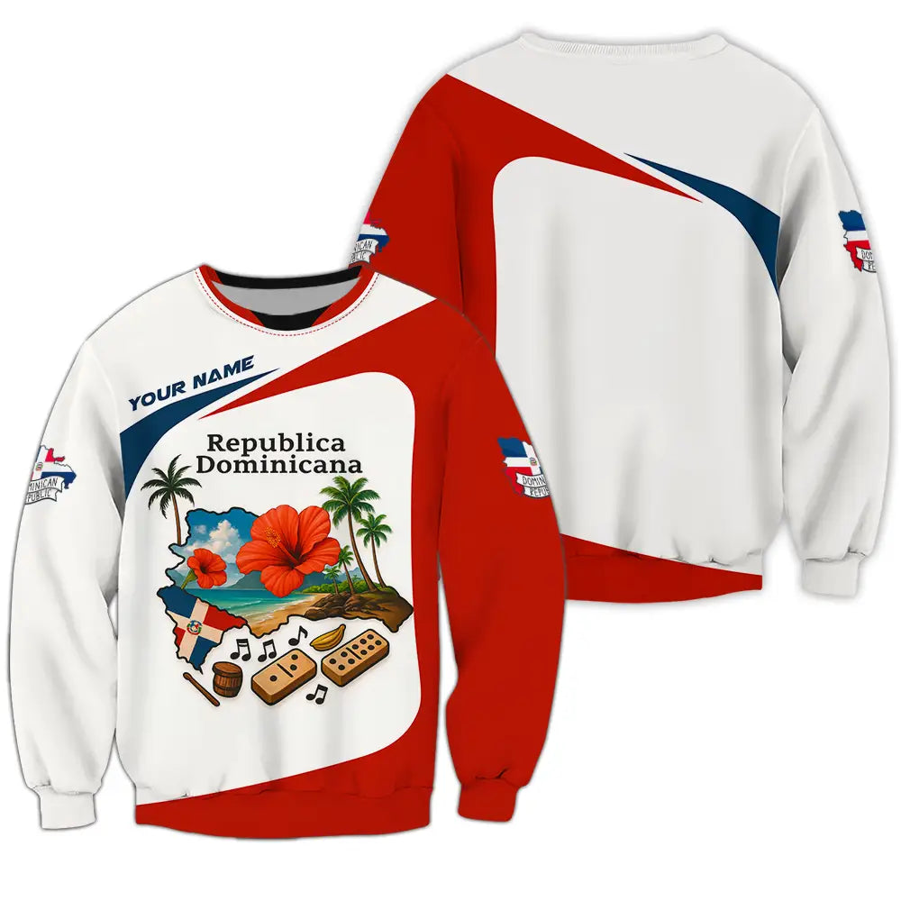 Unisex Shirt - Custom Republic Dominicana Shirt Long Sleeve / S T-shirt