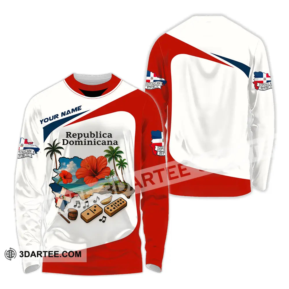 Unisex Shirt - Custom Republic Dominicana Shirt Long Sleeve Shirt / S T-shirt