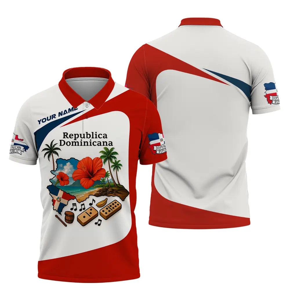 Unisex Shirt - Custom Republic Dominicana Shirt Polo Shirt / S T-shirt