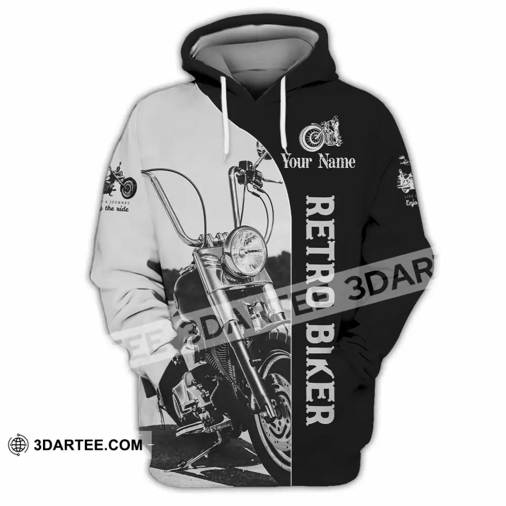Unisex Shirt - Custom Retro Biker 3D Shirt - Hoodie / S - T-shirt