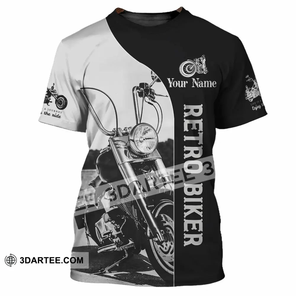 Unisex Shirt - Custom Retro Biker 3D Shirt - T-Shirt / S - T-shirt