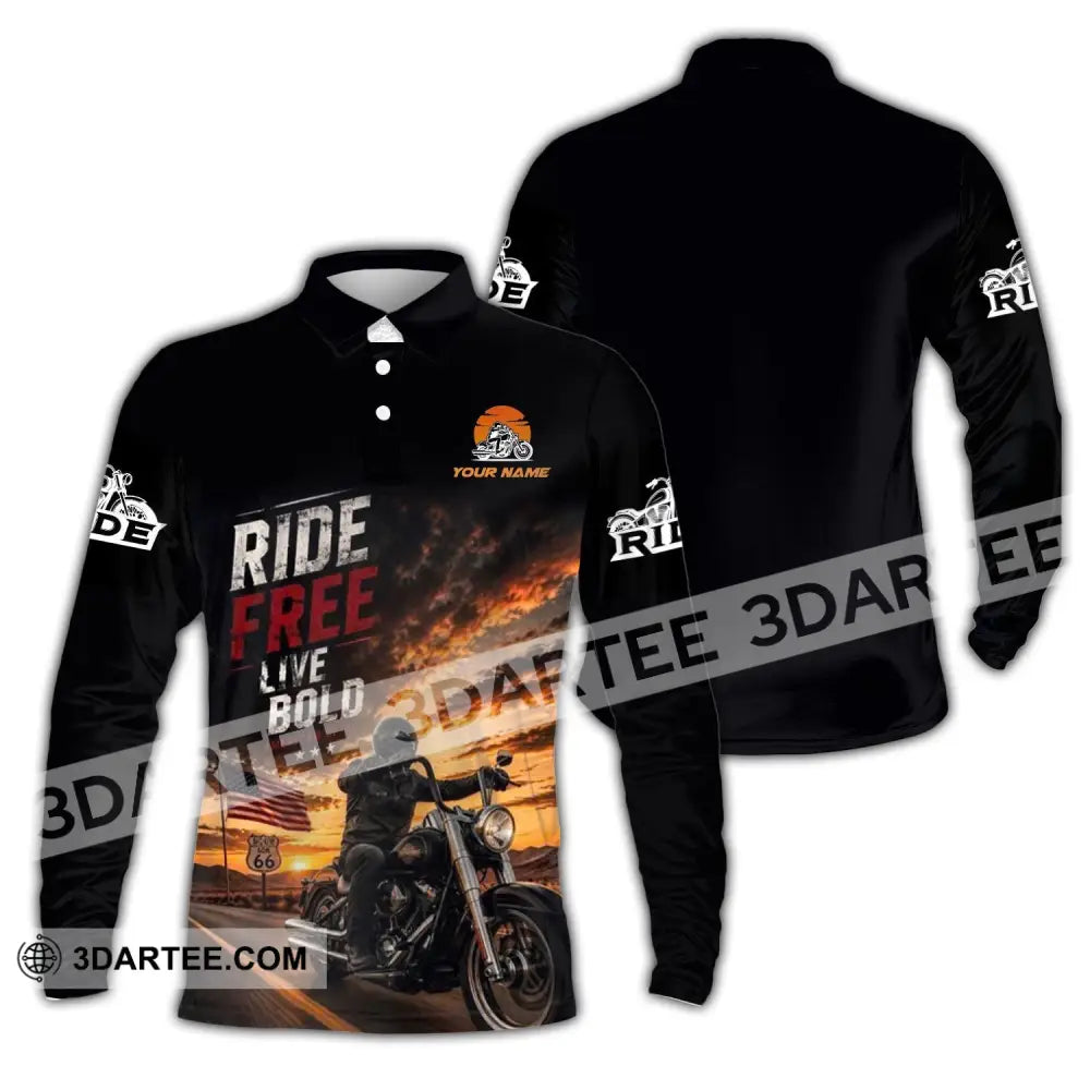 Unisex Shirt - Custom Ride Free Live Bold Shirt - T-shirt