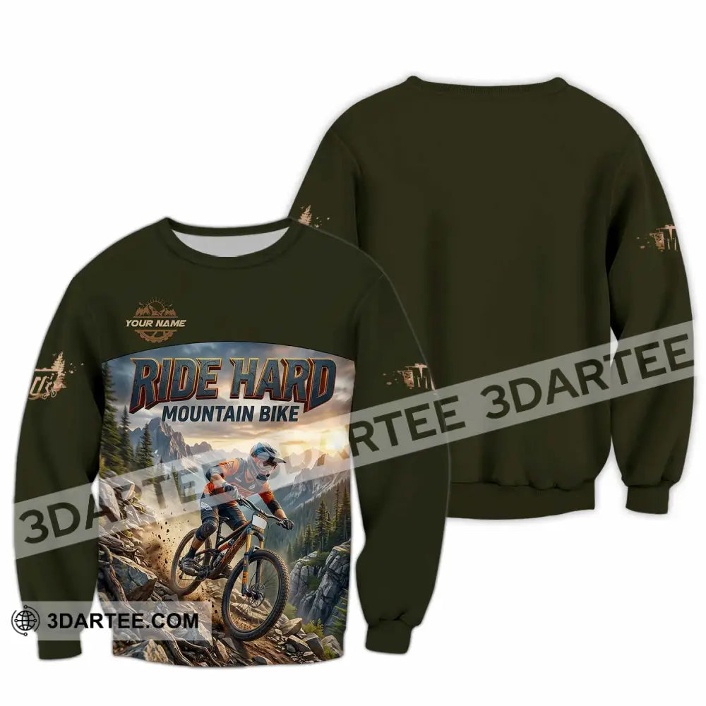 Unisex Shirt - Custom Ride Hard Mountain Bike Shirt - Long Sleeve / S - T-shirt