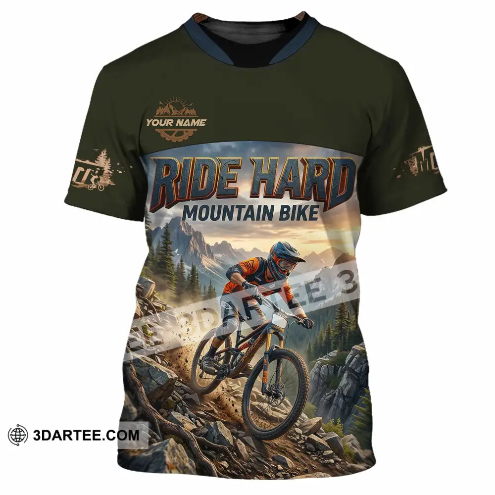 Unisex Shirt - Custom Ride Hard Mountain Bike Shirt - T-Shirt / S - T-shirt