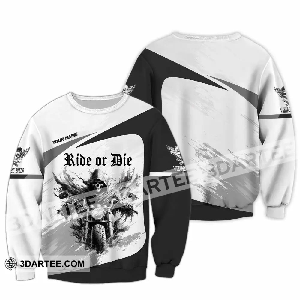 Unisex Shirt - Custom Ride Or Die 3D Shirt Long Sleeve / S T-shirt