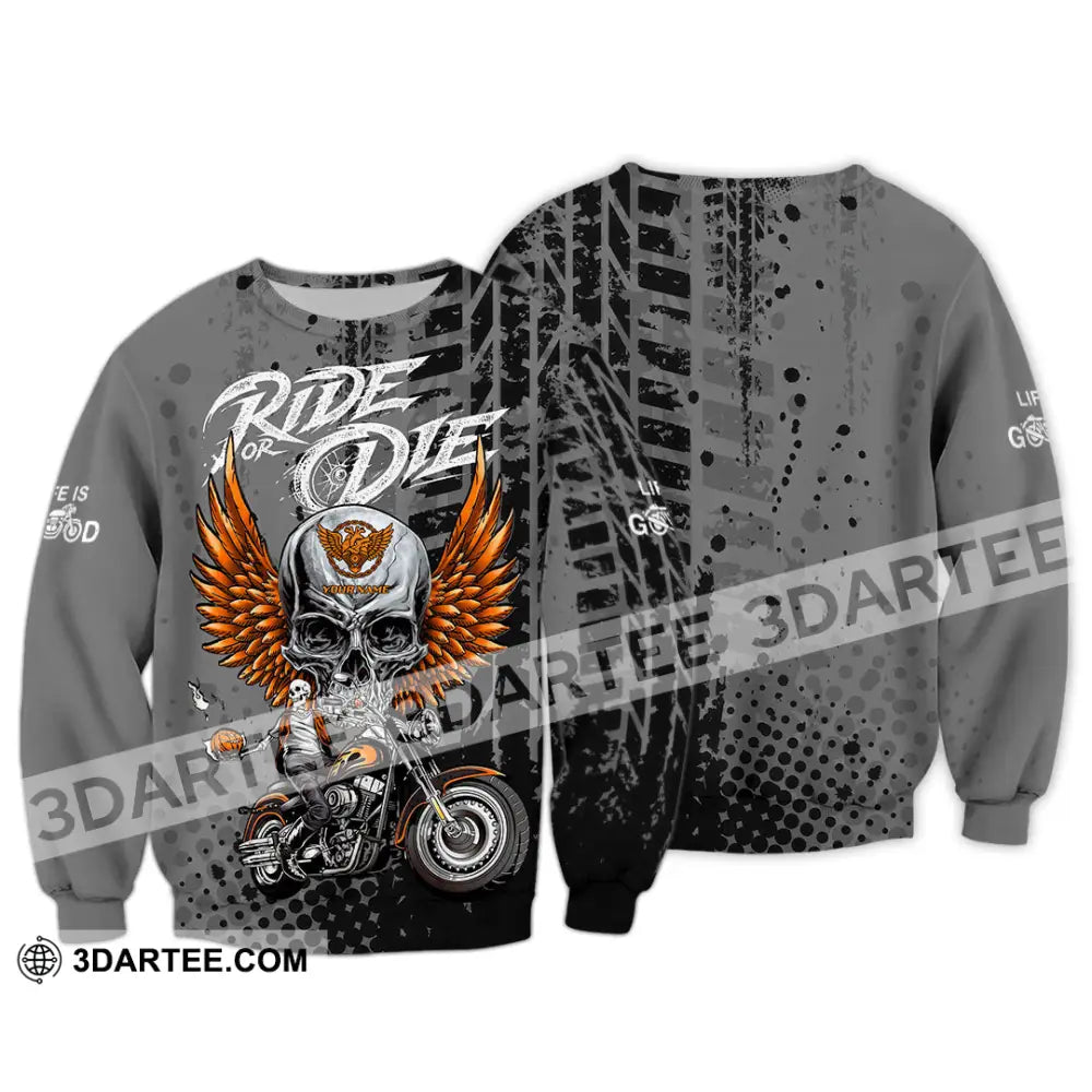 Unisex Shirt - Custom Ride Or Die 3D Shirt - Long Sleeve / S - T-shirt