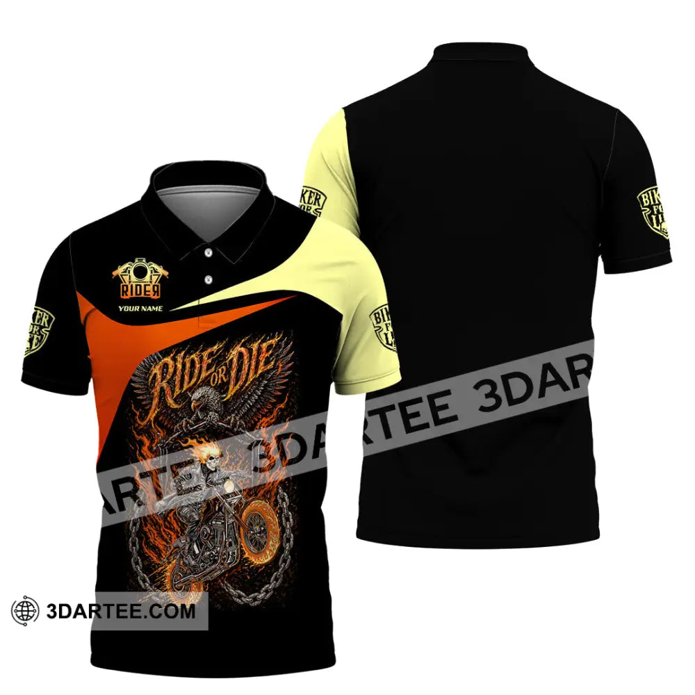 Unisex Shirt - Custom Ride Or Die 3D Shirt - Polo Shirt / S - T-shirt