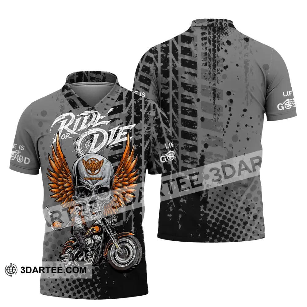 Unisex Shirt - Custom Ride Or Die 3D Shirt - Polo Shirt / S - T-shirt