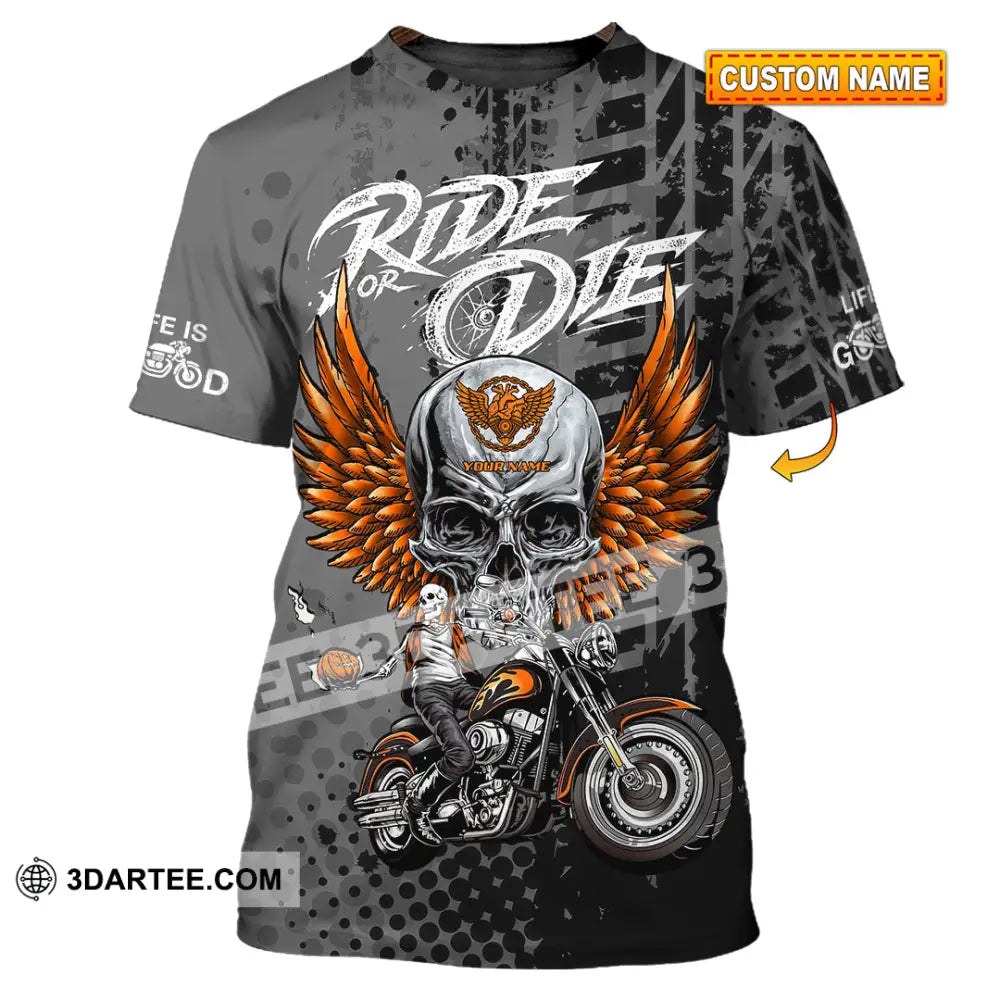 Unisex Shirt - Custom Ride Or Die 3D Shirt - T-shirt