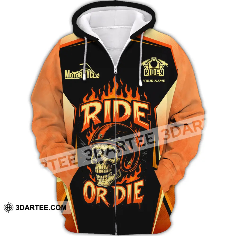 Unisex Shirt - Custom Ride Or Die 3D Shirt - Zipper Hoodie / S - T-shirt