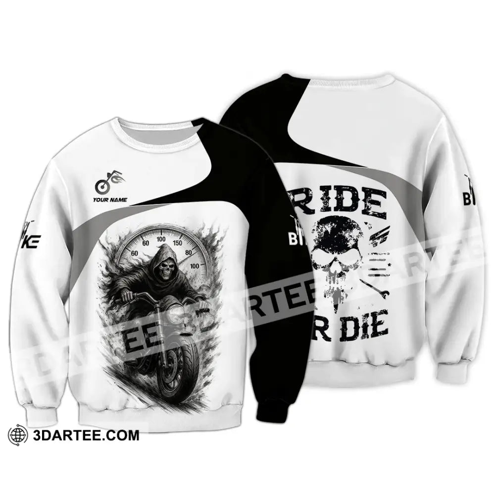 Unisex Shirt - Custom Ride Or Die Rider Shirt Long Sleeve / S T-shirt