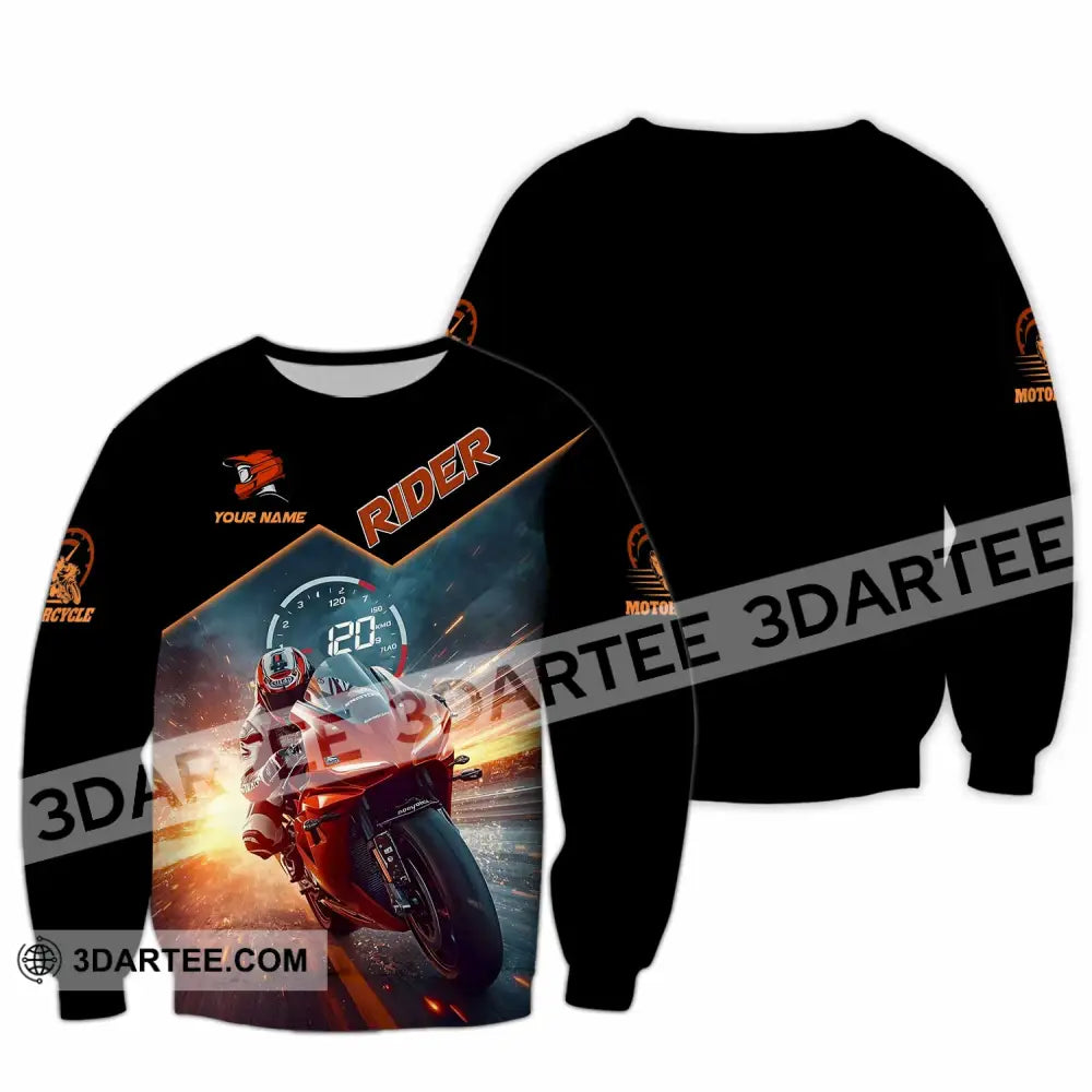 Unisex Shirt - Custom Rider 3D Shirt Long Sleeve / S T-shirt