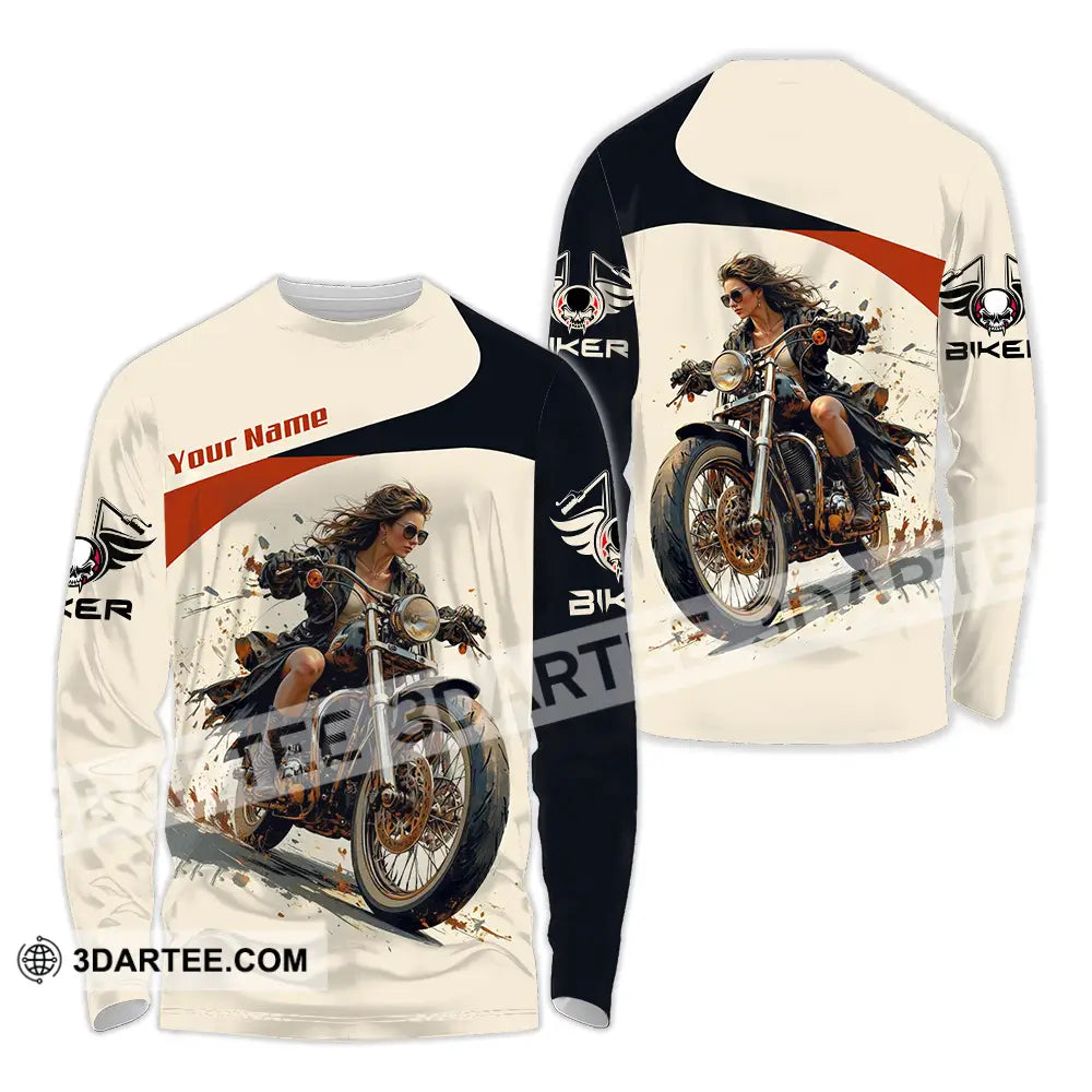Unisex Shirt - Custom Rider 3D Shirt - Long Sleeve Shirt / S - T-shirt