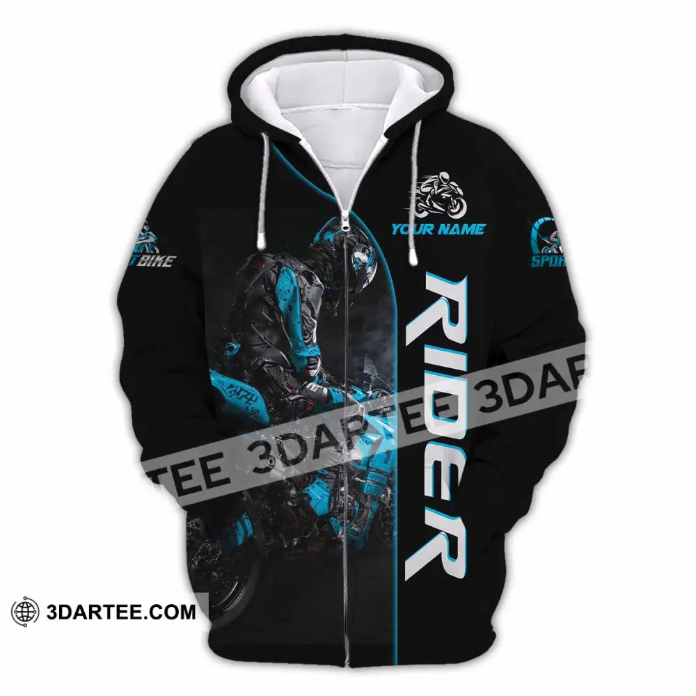 Unisex Shirt - Custom Rider 3D Shirt Zipper Hoodie / S T-shirt