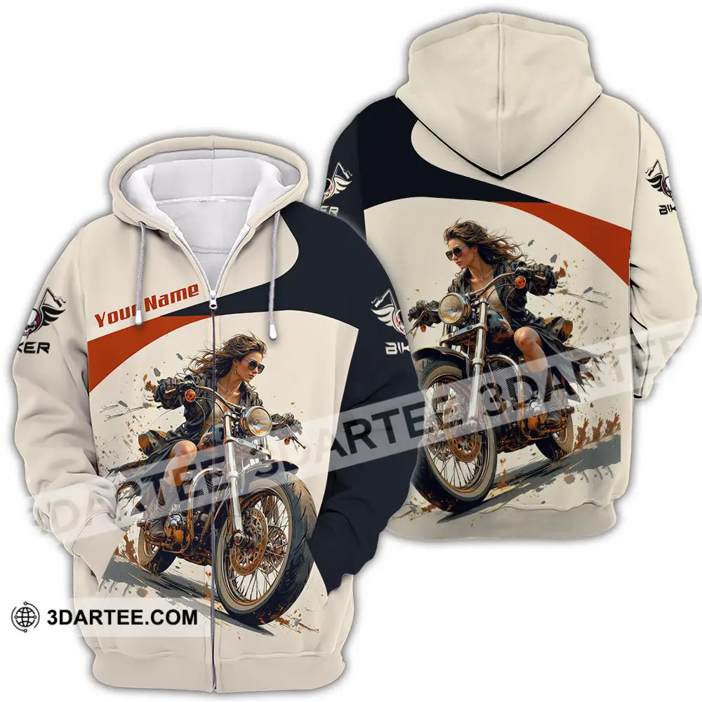 Unisex Shirt - Custom Rider 3D Shirt - Zipper Hoodie / S - T-shirt