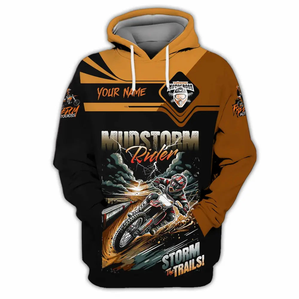 Unisex Shirt - Custom Rider Storm The Trails Sport Shirt Hoodie / S T-shirt