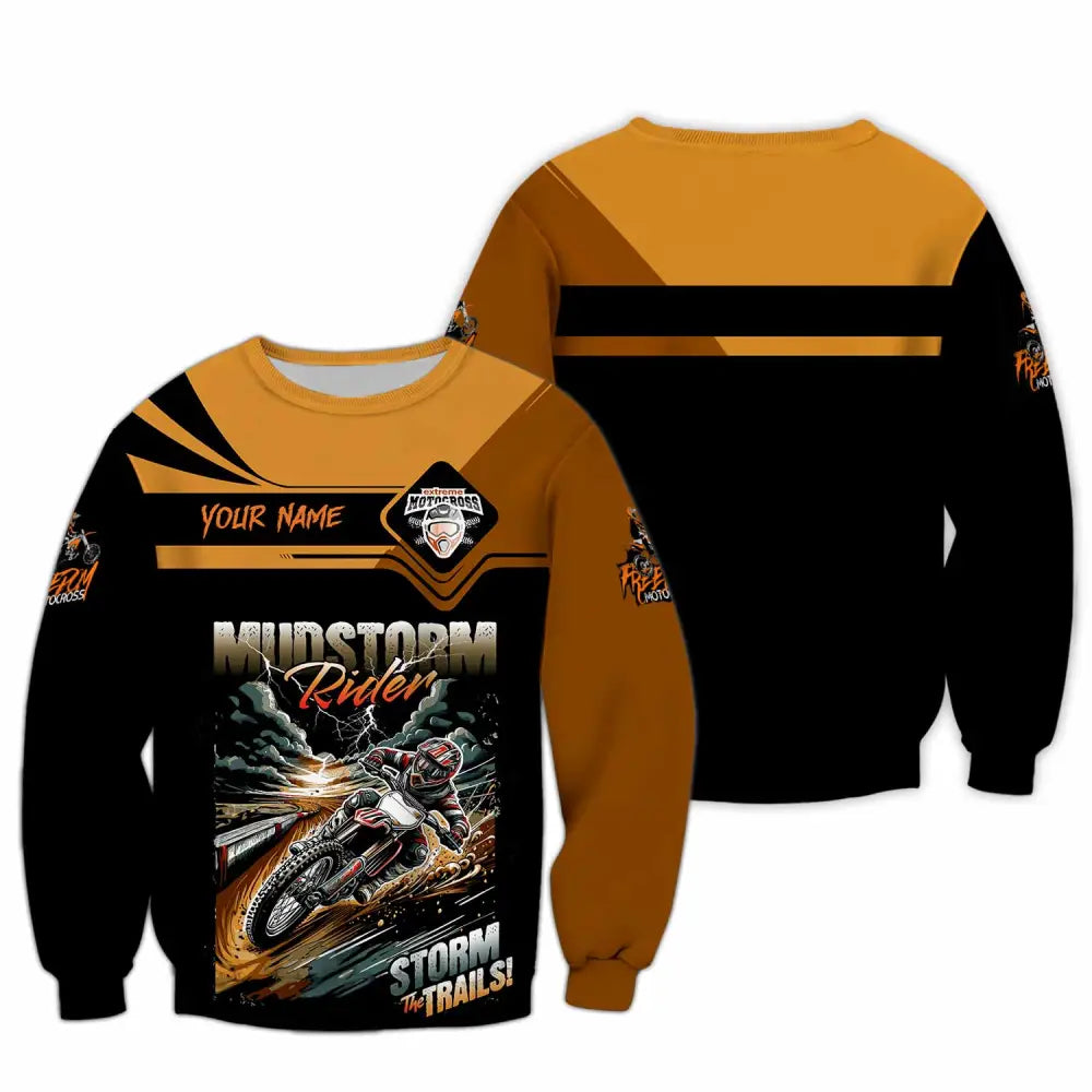 Unisex Shirt - Custom Rider Storm The Trails Sport Shirt Long Sleeve / S T-shirt