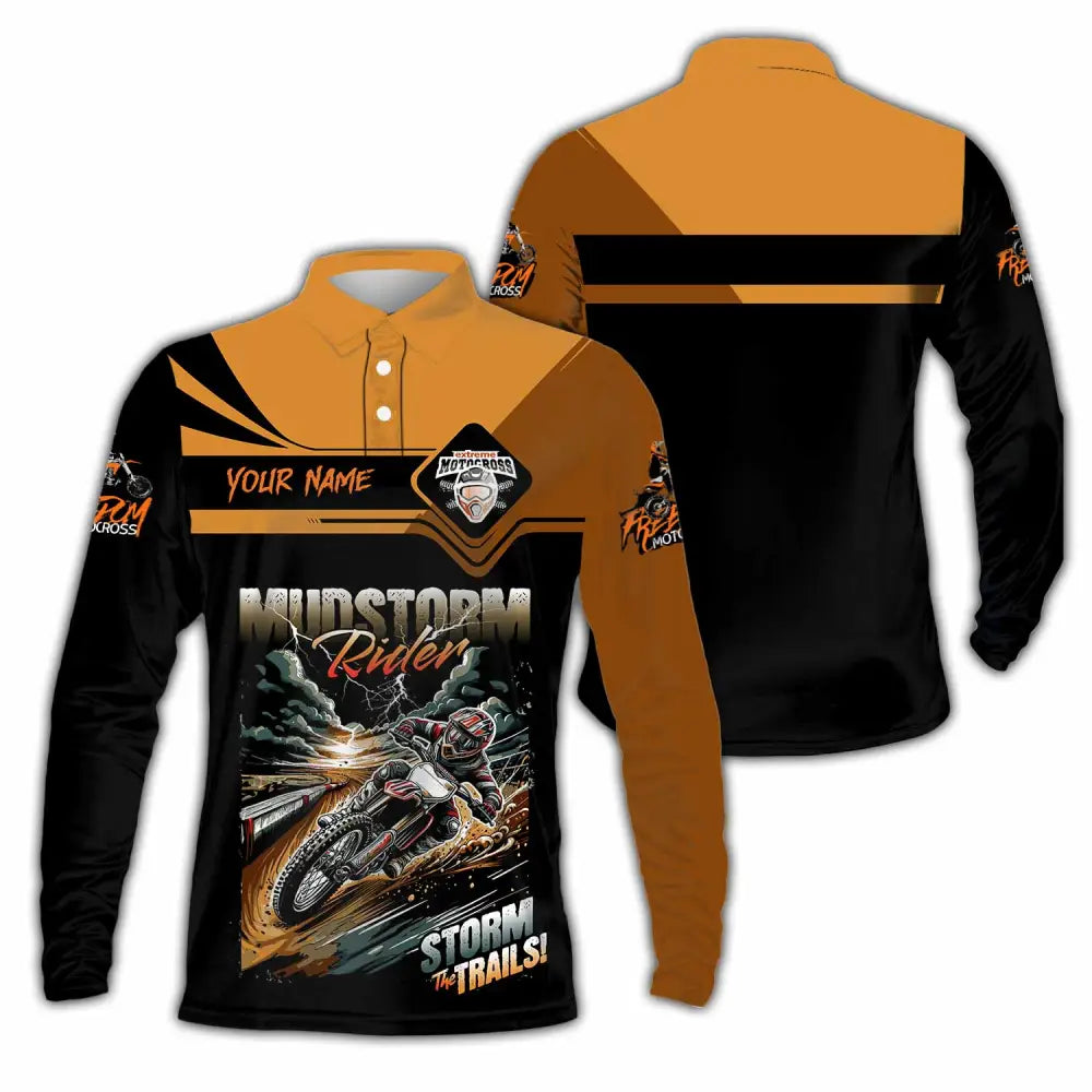 Unisex Shirt - Custom Rider Storm The Trails Sport Shirt T-shirt