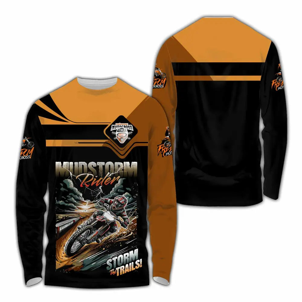 Unisex Shirt - Custom Rider Storm The Trails Sport Shirt T-shirt