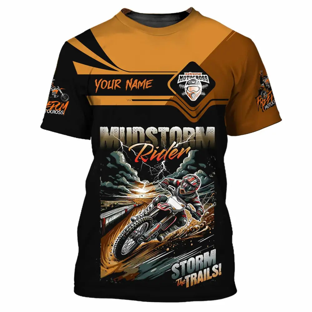 Unisex Shirt - Custom Rider Storm The Trails Sport Shirt T-Shirt / S T-shirt