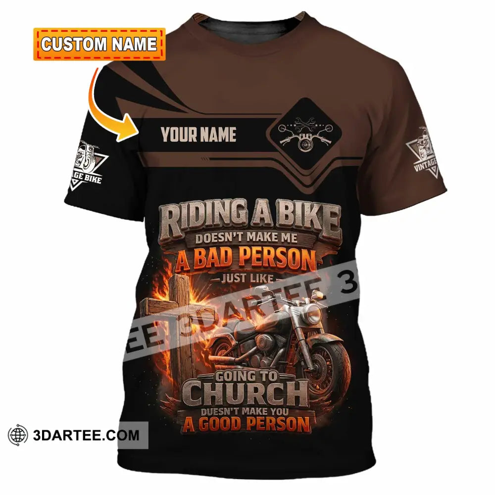 Unisex Shirt - Custom Riding A Bike 3D Shirt T-shirt