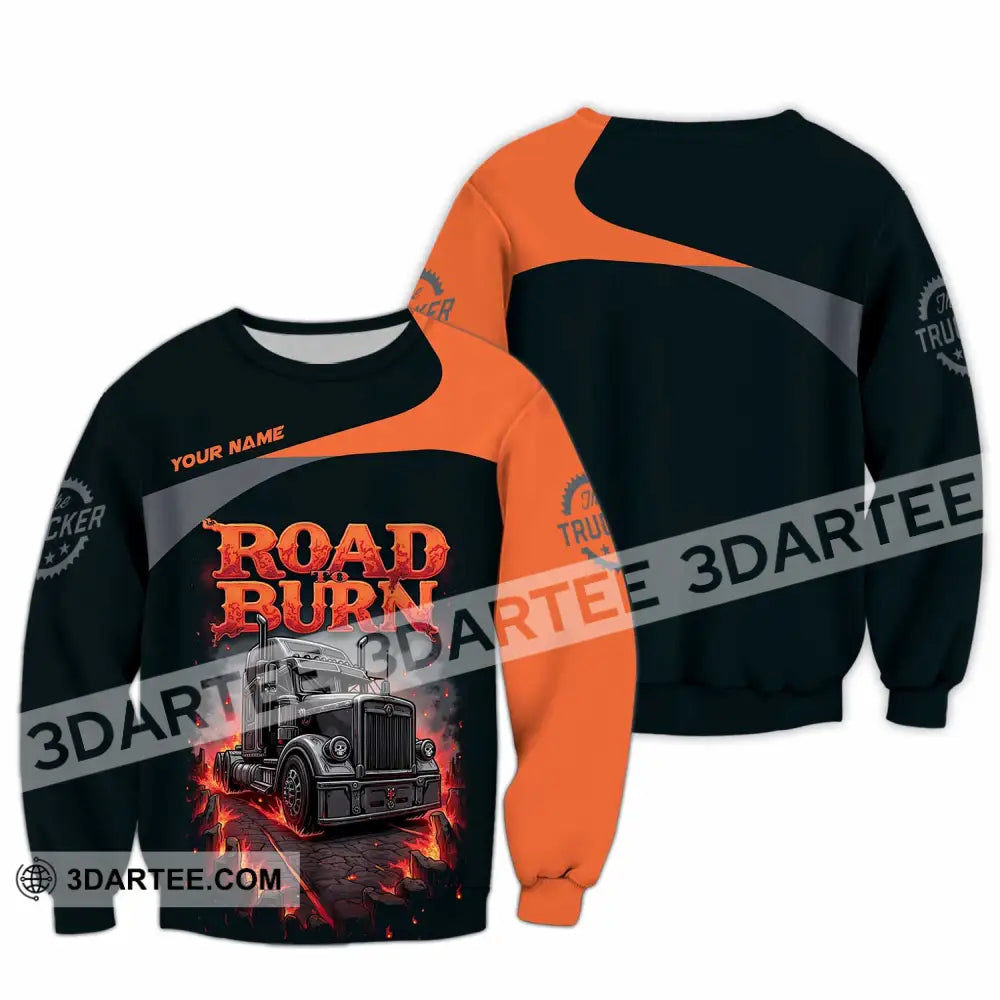 Unisex Shirt - Custom Road Born 3D Shirt Long Sleeve / S T-shirt
