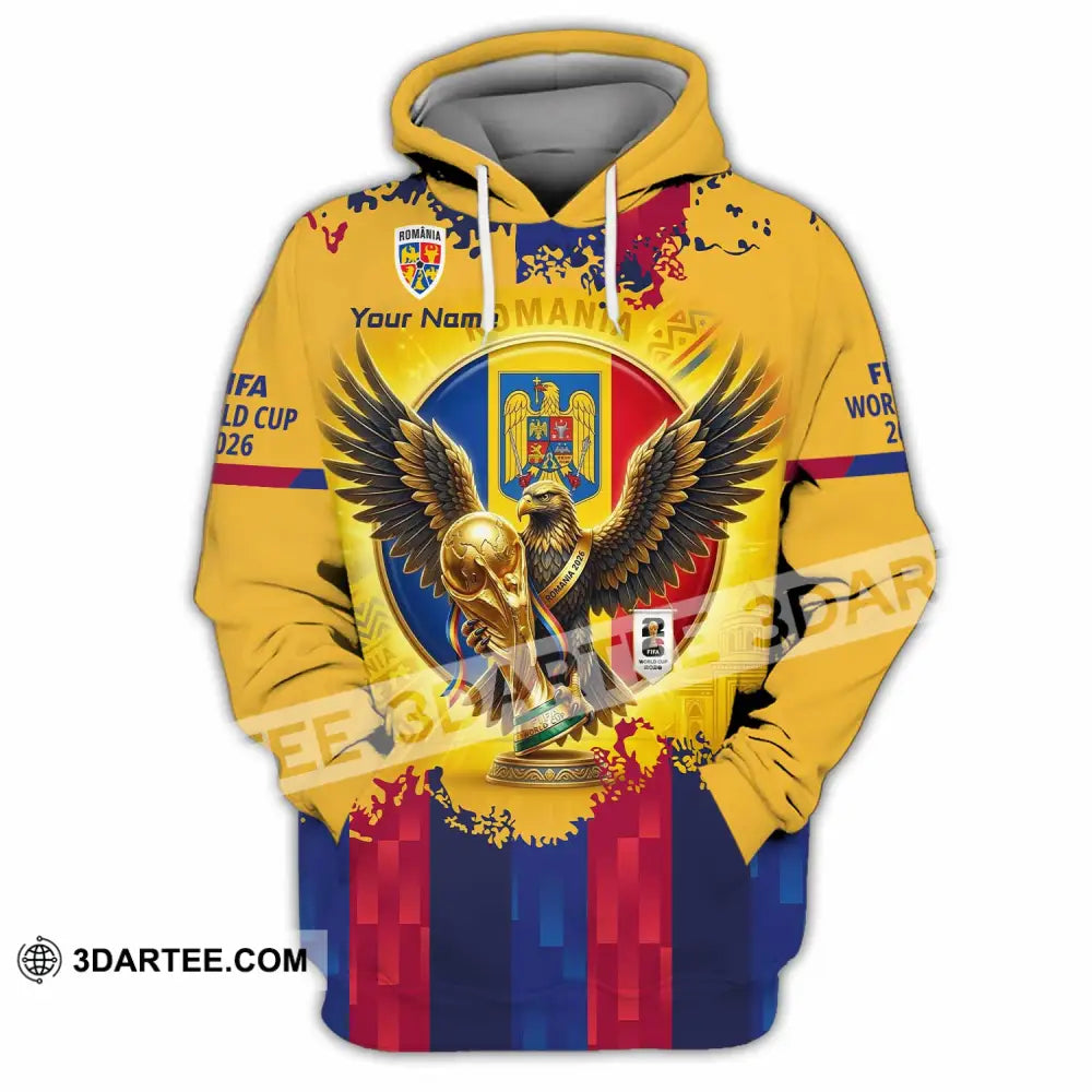 Unisex Shirt - Custom Romania World Cup 2026 3D Shirt Hoodie / S T-shirt