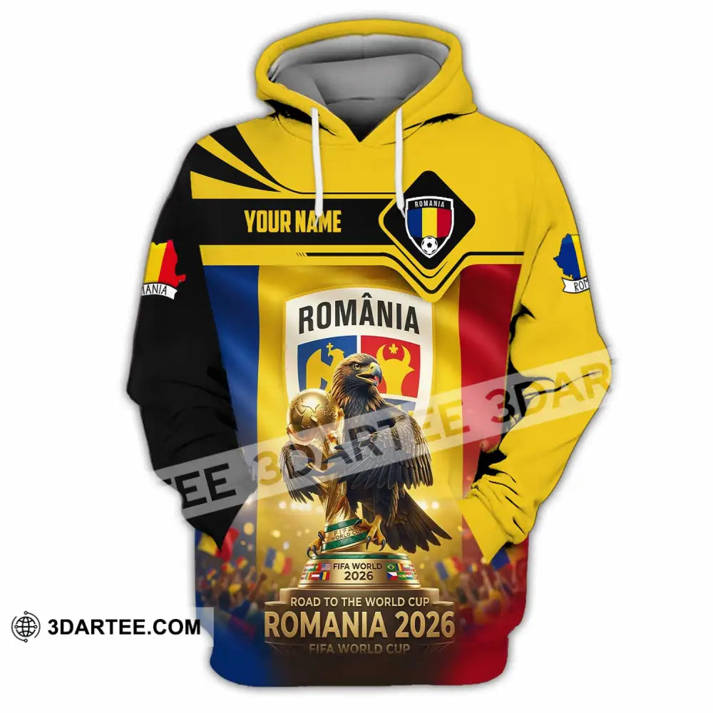 Unisex Shirt - Custom Romania World Cup 2026 3D Shirt Hoodie / S T-shirt