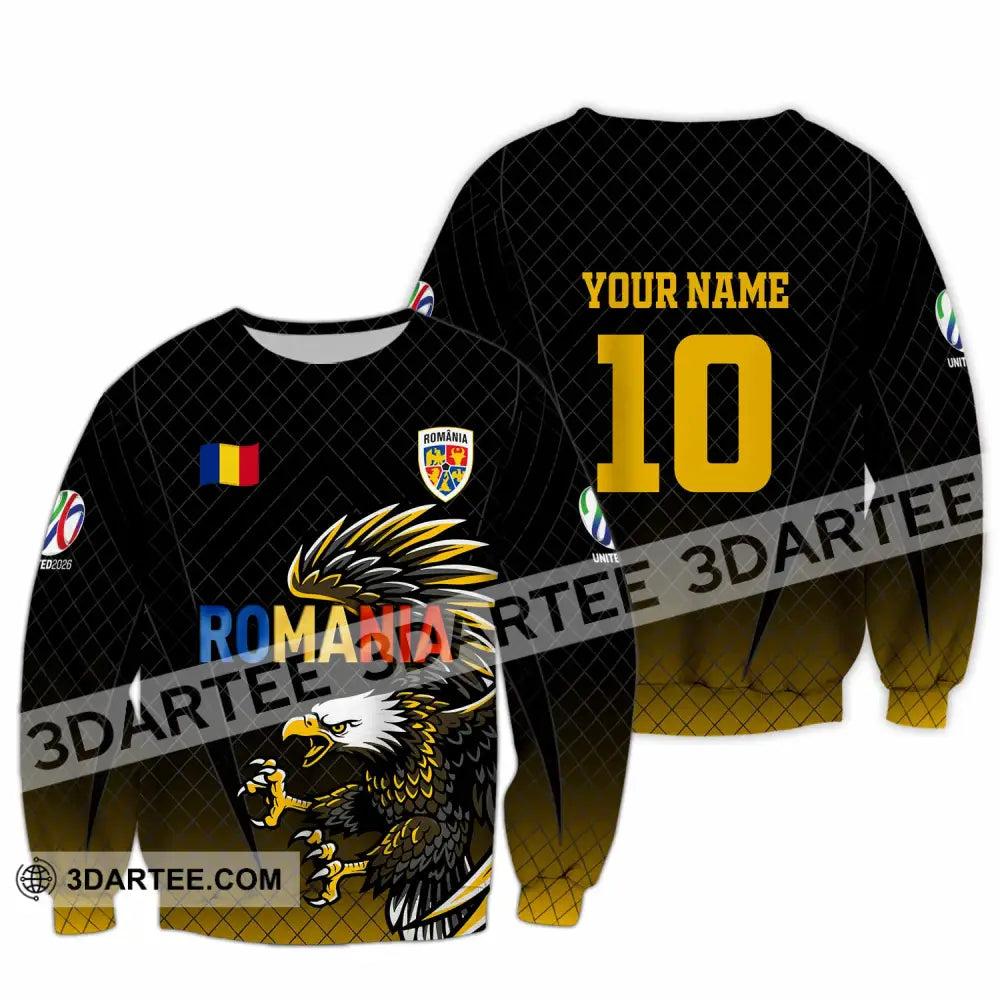 Unisex Shirt - Custom Romania 3D Shirt Long Sleeve / S T-shirt