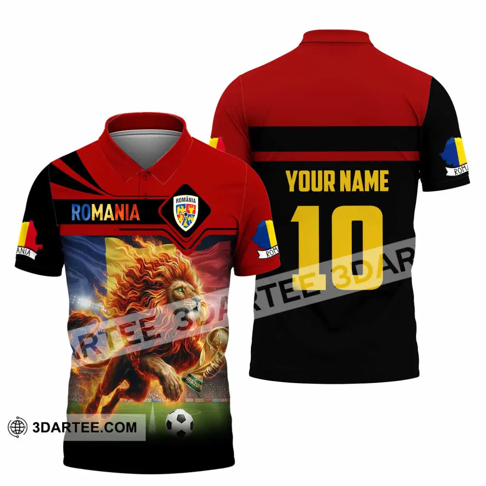 Unisex Shirt - Custom Romania 3D Shirt Polo Shirt / S T-shirt