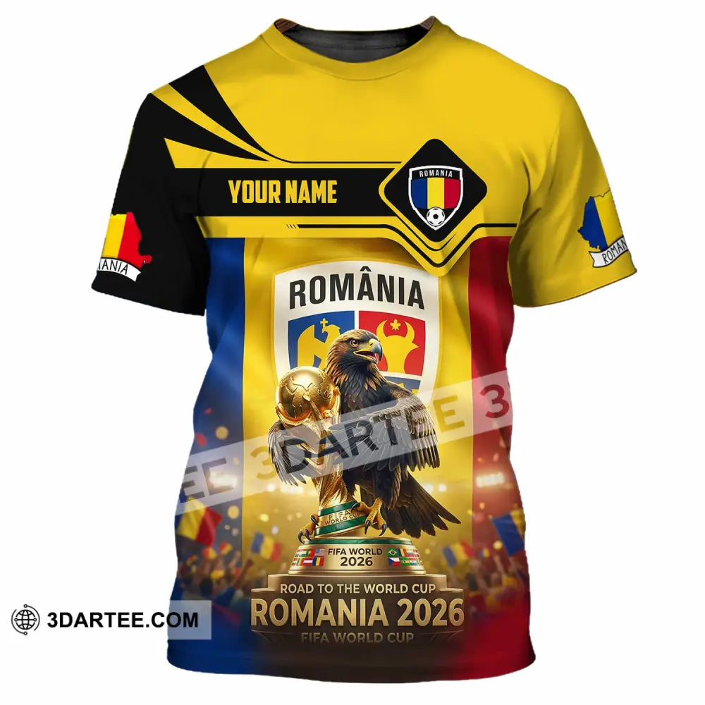 Unisex Shirt - Custom Romania World Cup 2026 3D Shirt T-Shirt / S T-shirt