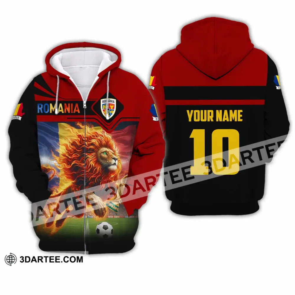 Unisex Shirt - Custom Romania 3D Shirt Zipper Hoodie / S T-shirt