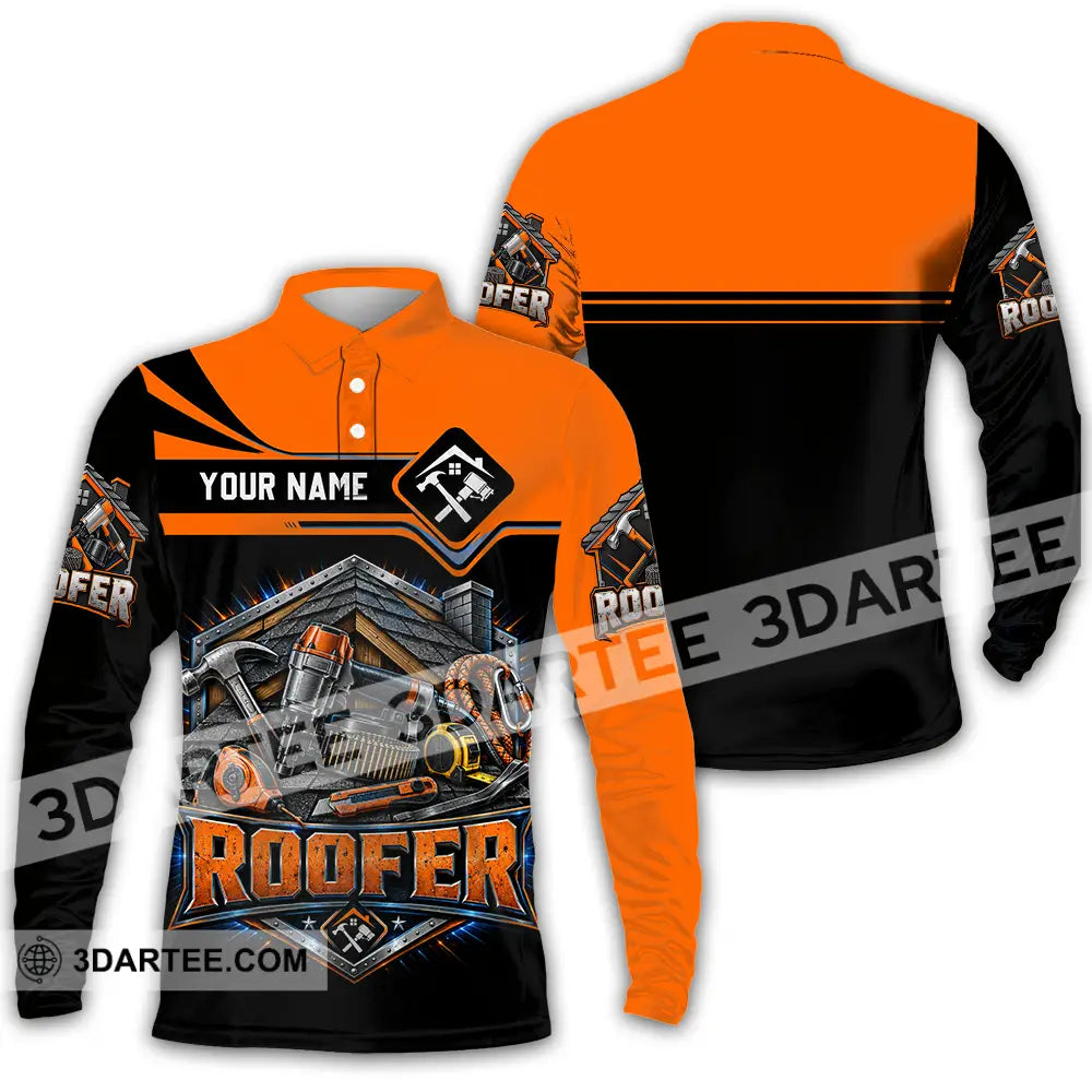 Unisex Shirt - Custom Roofer Shirt - Long Sleeve Polo / S - T-shirt