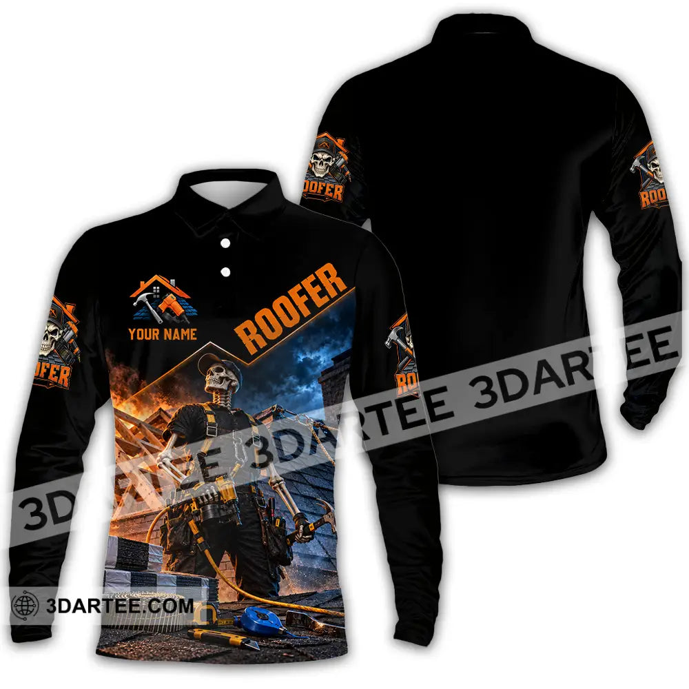 Unisex Shirt - Custom Roofer Shirt - Long Sleeve Polo / S - T-shirt