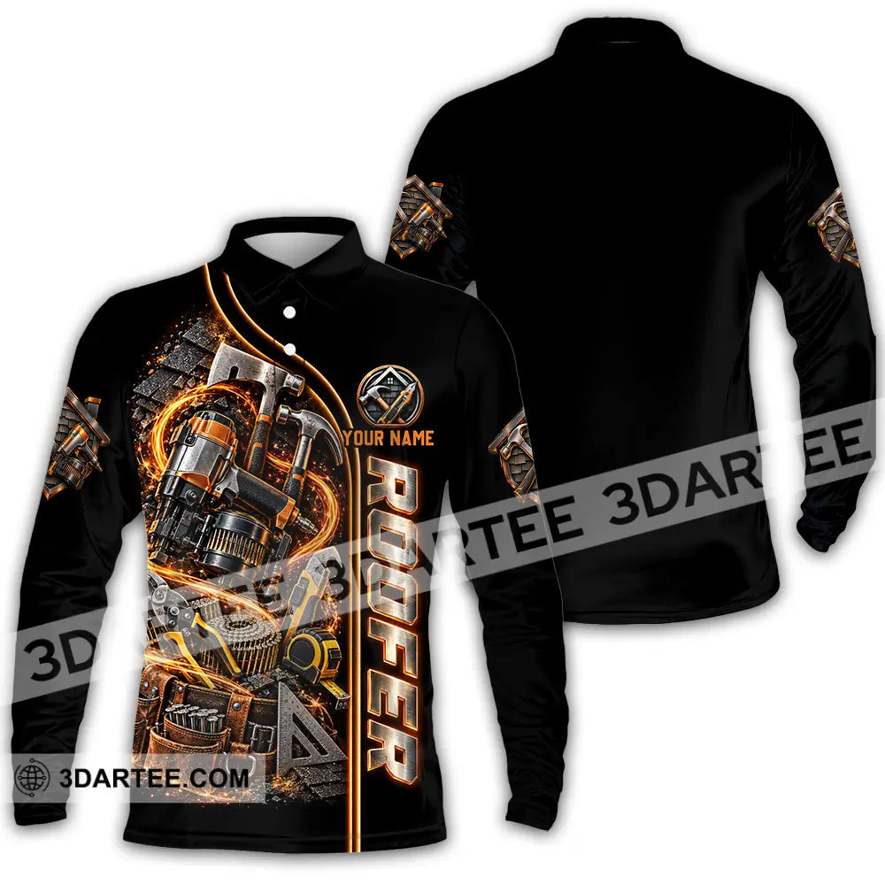 Unisex Shirt - Custom Roofer Shirt - Long Sleeve Polo / S - T-shirt