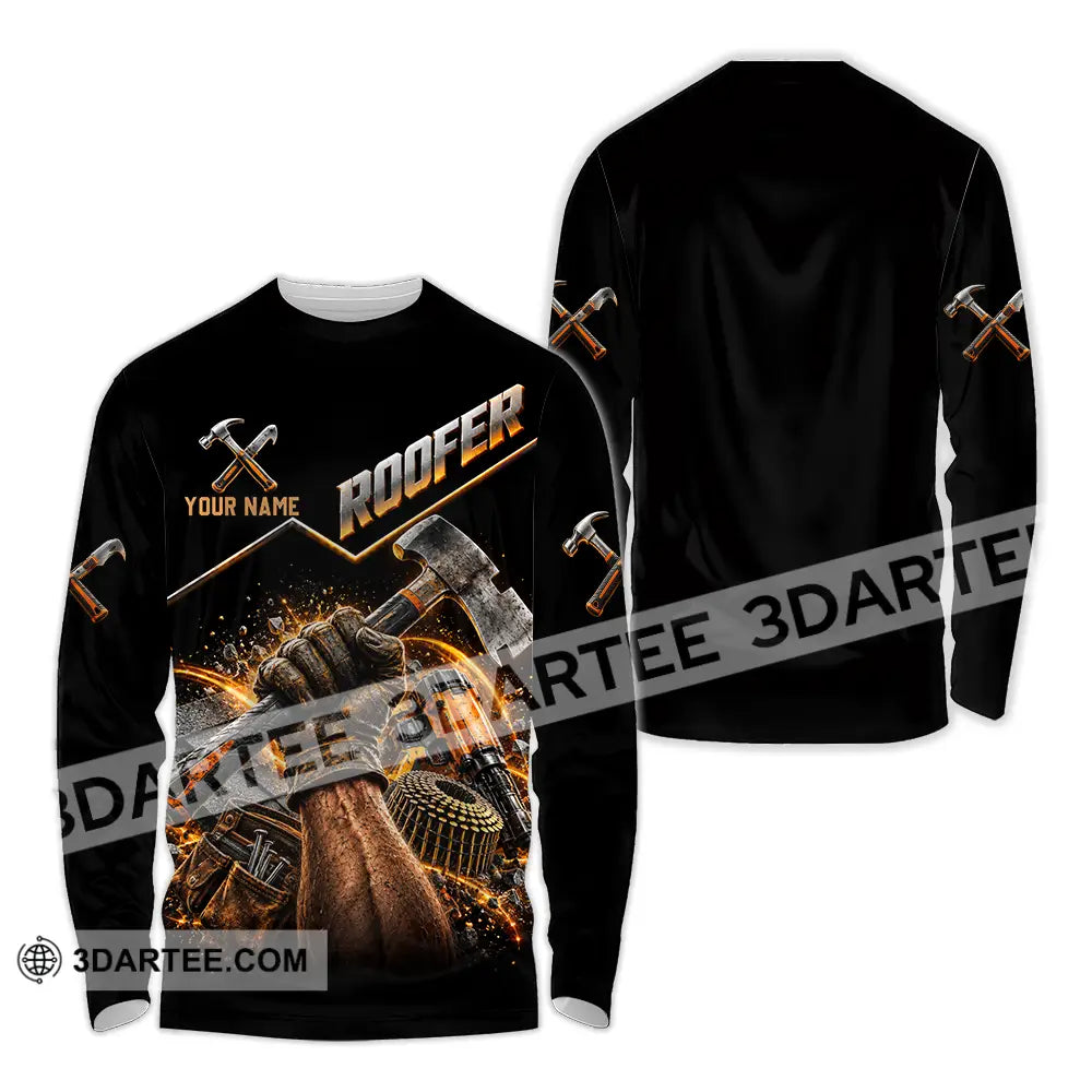 Unisex Shirt - Custom Roofer Shirt - Long Sleeve Shirt / S - T-shirt