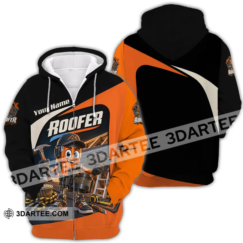 Unisex Shirt - Custom Roofer Shirt - Zipper Hoodie / S - T-shirt