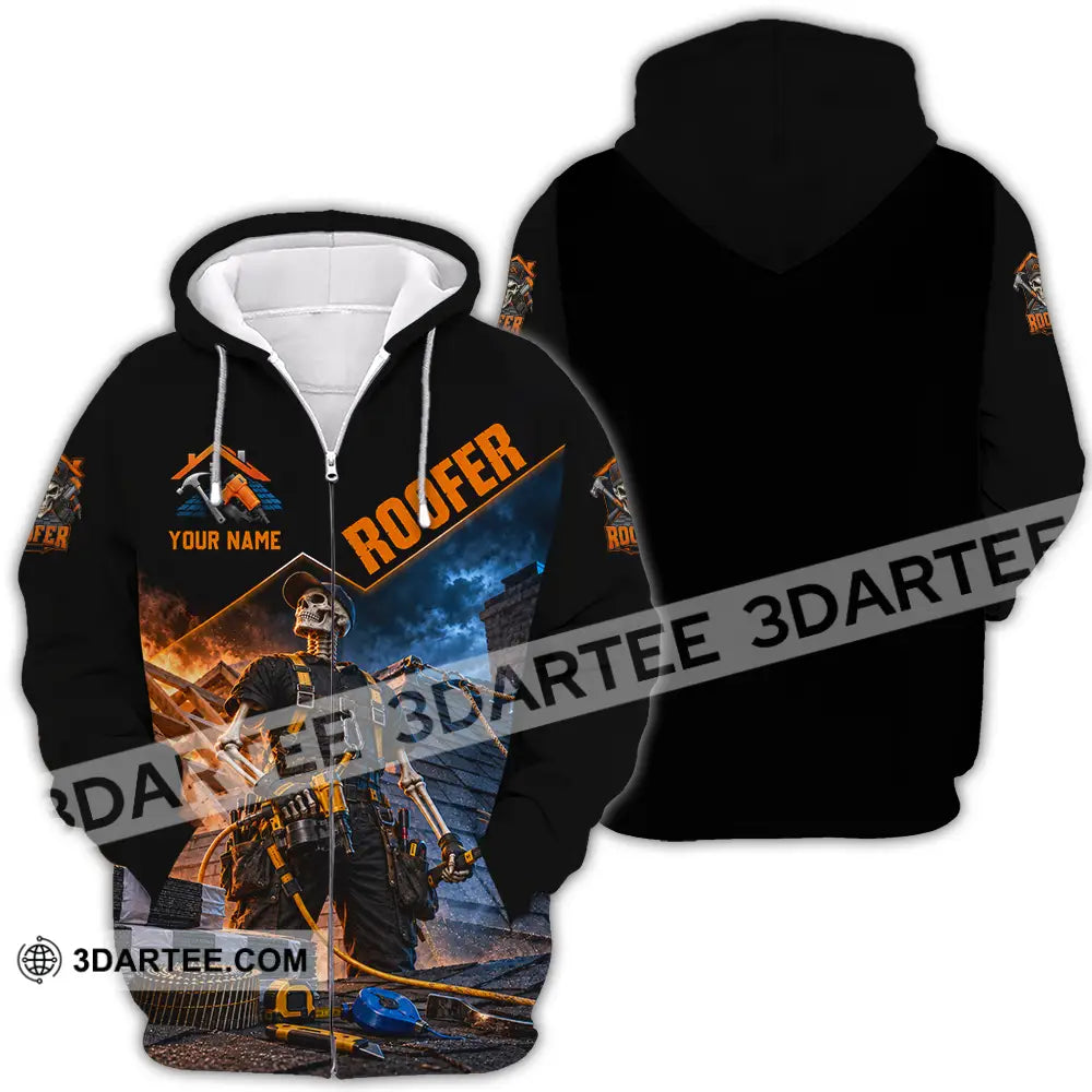 Unisex Shirt - Custom Roofer Shirt - Zipper Hoodie / S - T-shirt