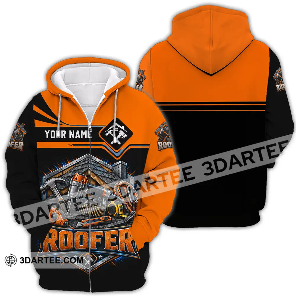 Unisex Shirt - Custom Roofer Shirt - Zipper Hoodie / S - T-shirt